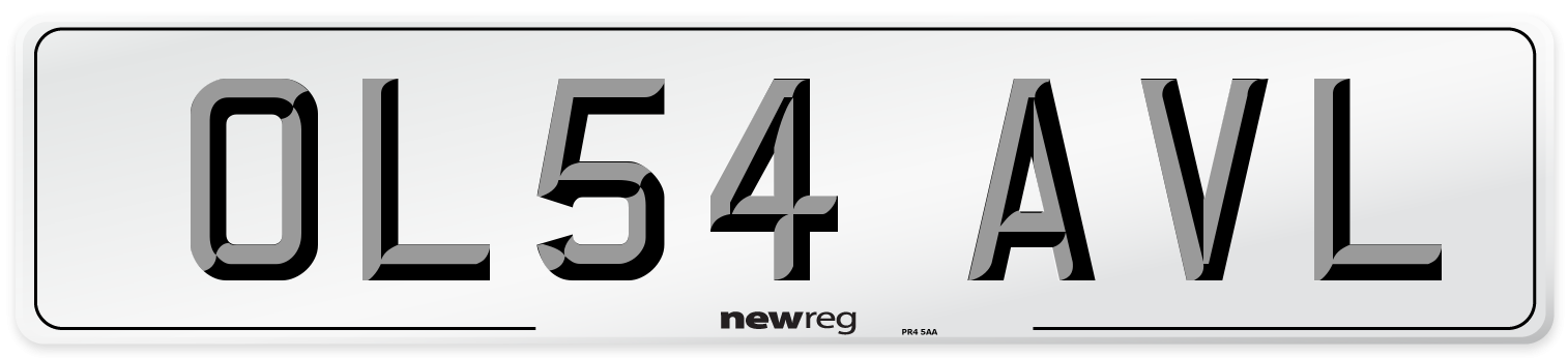 OL54 AVL Number Plate from New Reg